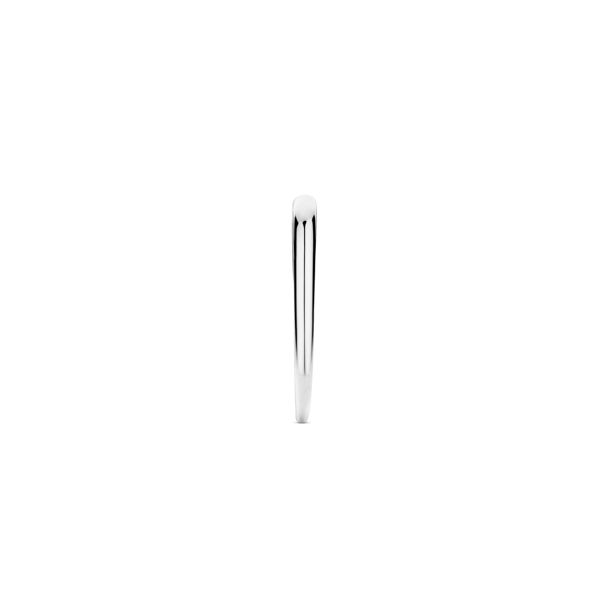 Sterling Silver Plain Rhodium Finished Ring 12317SI