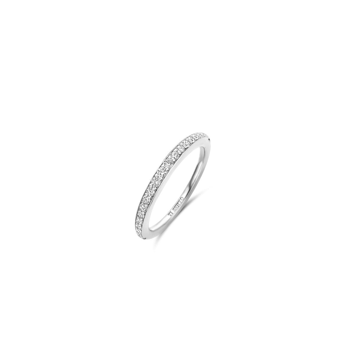 Sterling Silver CZ Channel Set Ring 12317ZI