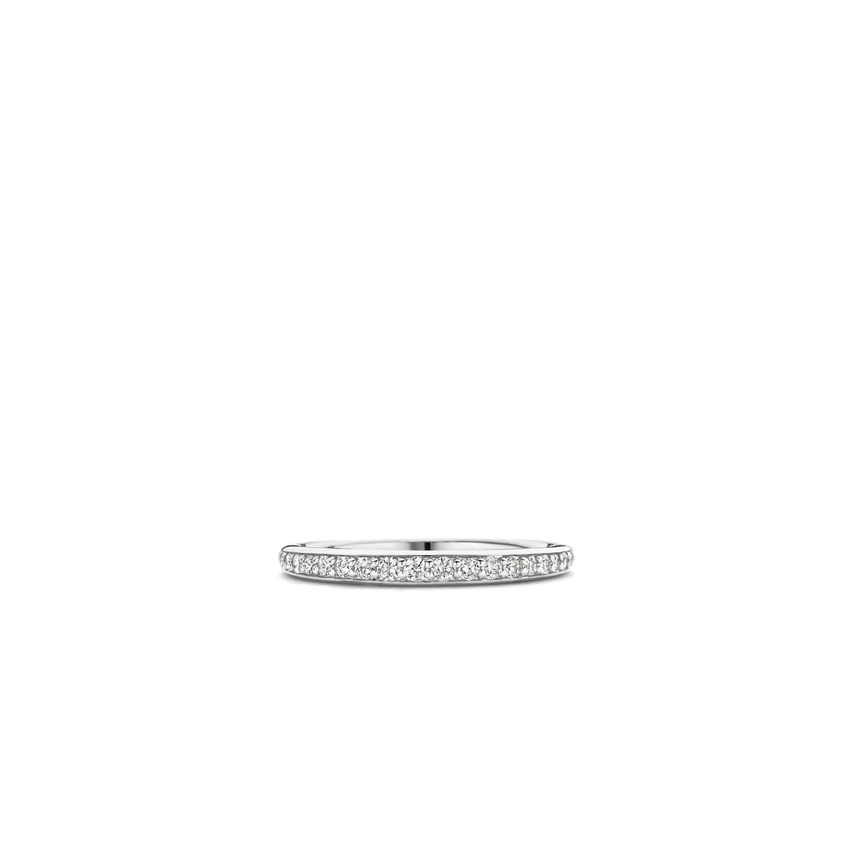 Sterling Silver CZ Channel Set Ring 12317ZI