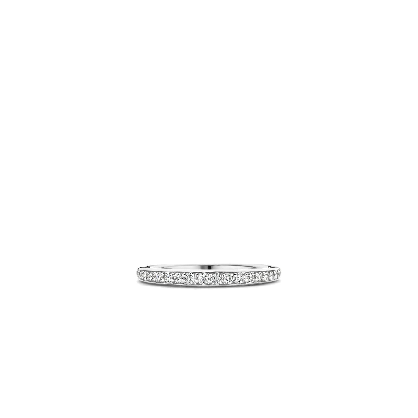 Sterling Silver CZ Channel Set Ring 12317ZI