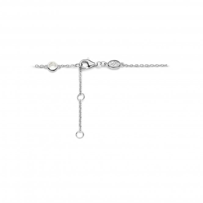 Sterling Silver Mother Of Pearl & CZ Bracelet 23033ZI