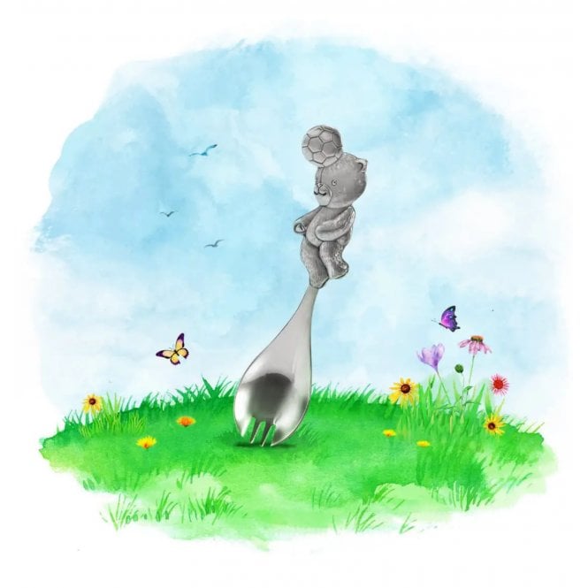 Teddy Bears Pewter Picnic Sports Day Header Spork 0175003R