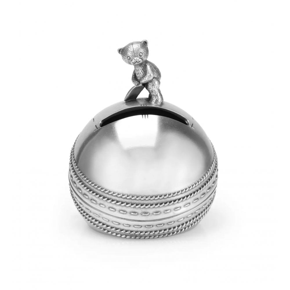 Pewter Sports Day Cricket Coin Box 0168002R