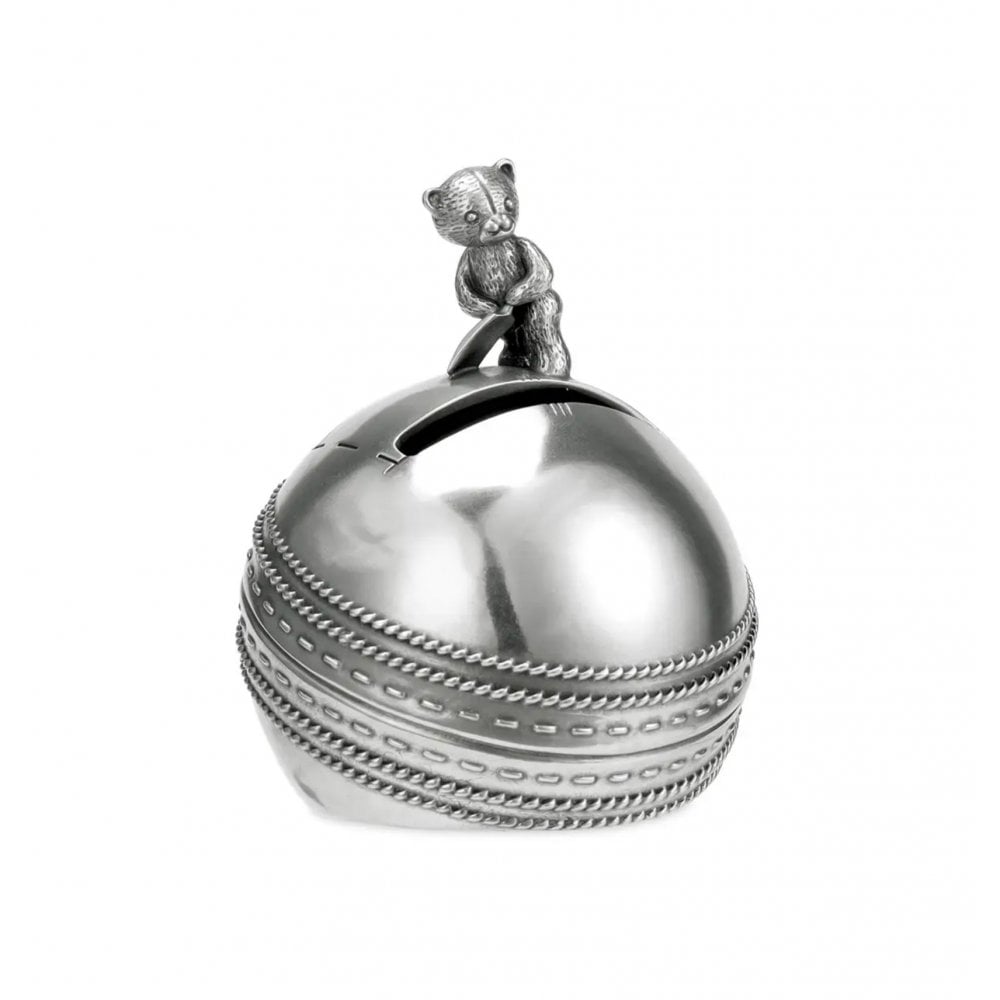 Pewter Sports Day Cricket Coin Box 0168002R