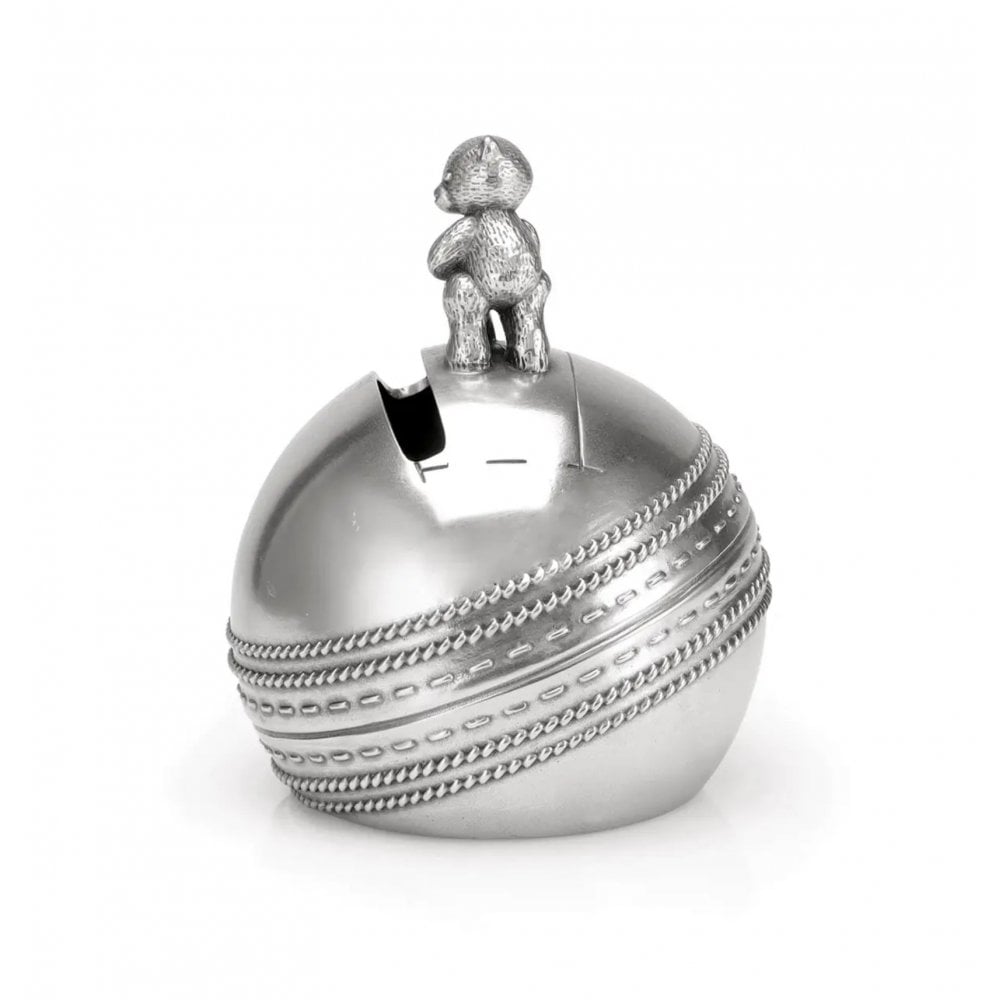 Pewter Sports Day Cricket Coin Box 0168002R