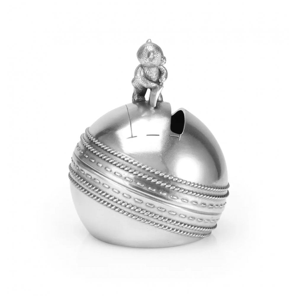 Pewter Sports Day Cricket Coin Box 0168002R