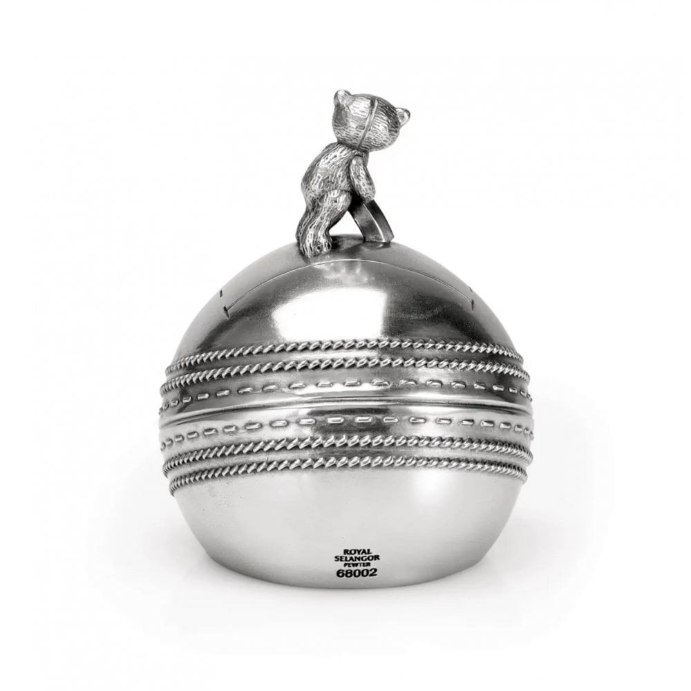 Pewter Sports Day Cricket Coin Box 0168002R