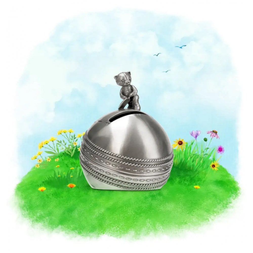 Pewter Sports Day Cricket Coin Box 0168002R