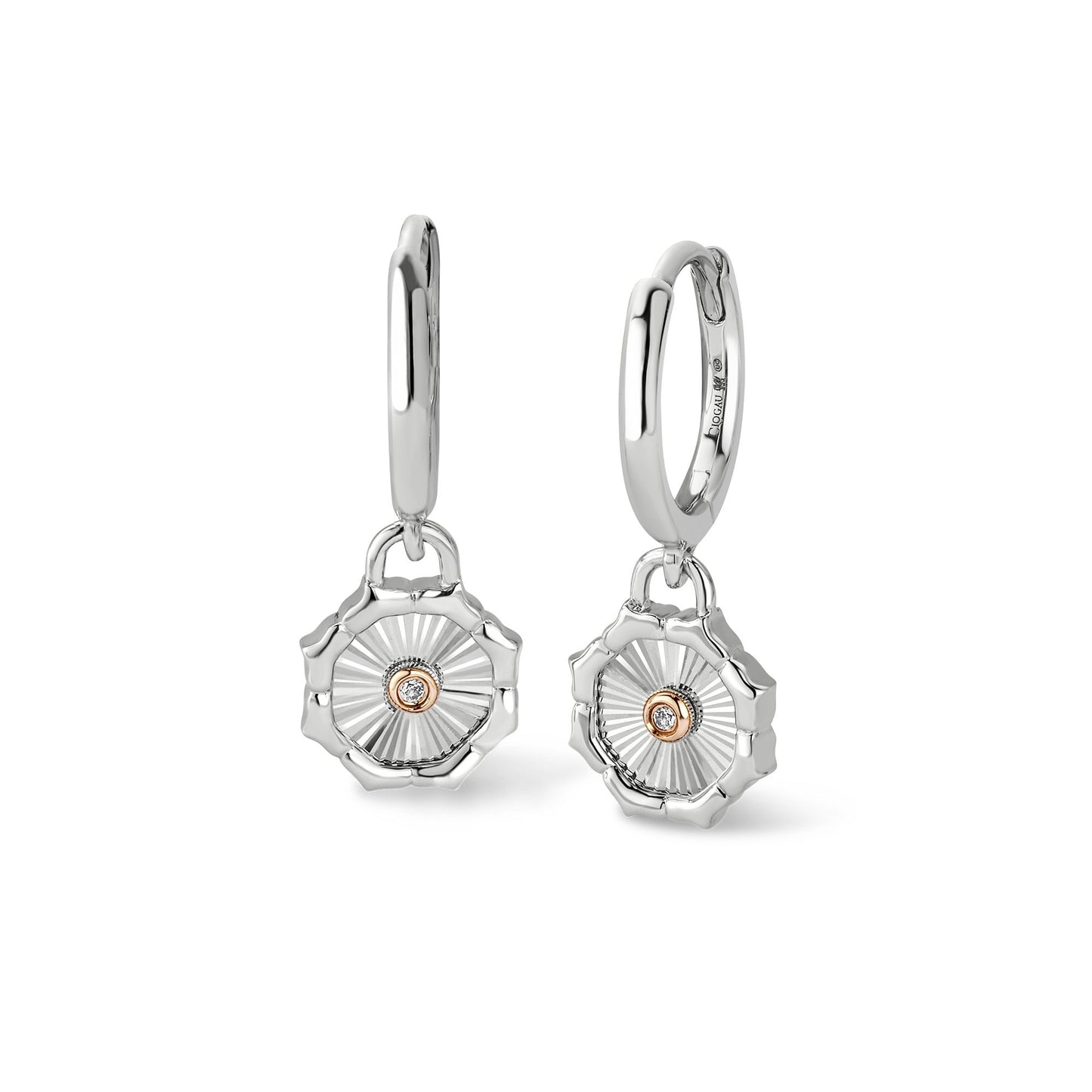 Silver & Gold Nos Da Drop Earrings 3SNDA0720