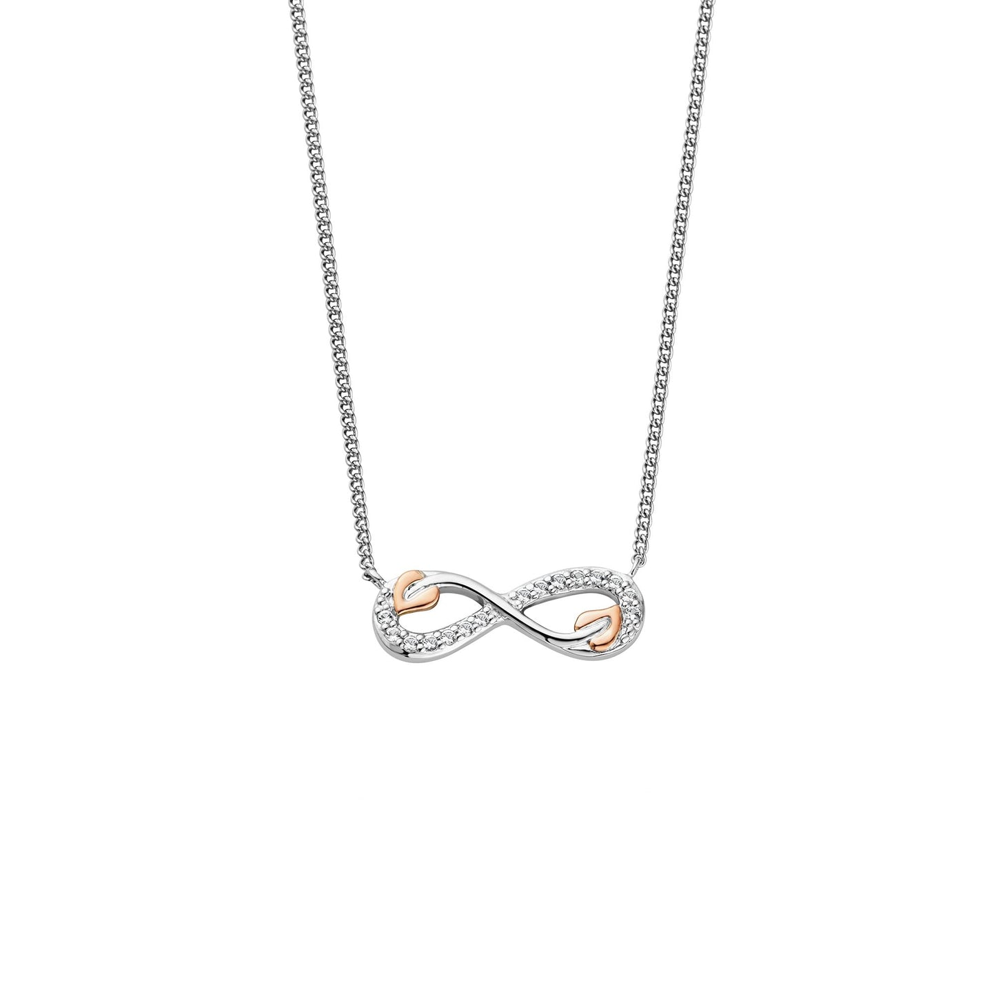 Silver & Gold Tree Of Life Infinity Necklace 3STOL0735