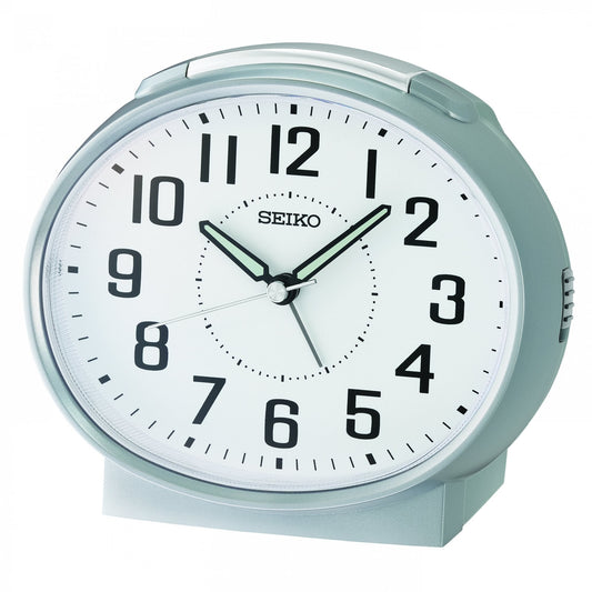 Bedside Bell Alarm Clock with Light, Snooze, Clear Face QHK059S