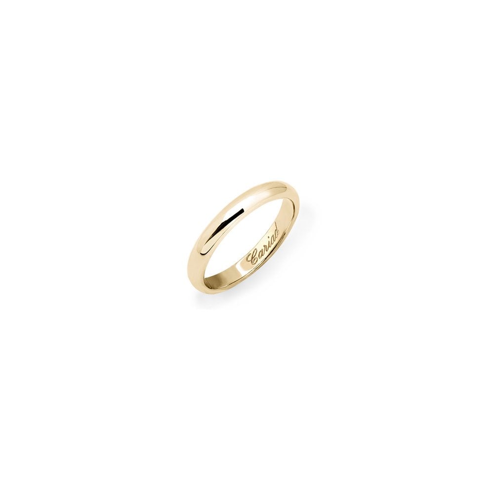 9ct Yellow Gold Ladies 3mm Cariad Wedding Ring Windsor WED3DY
