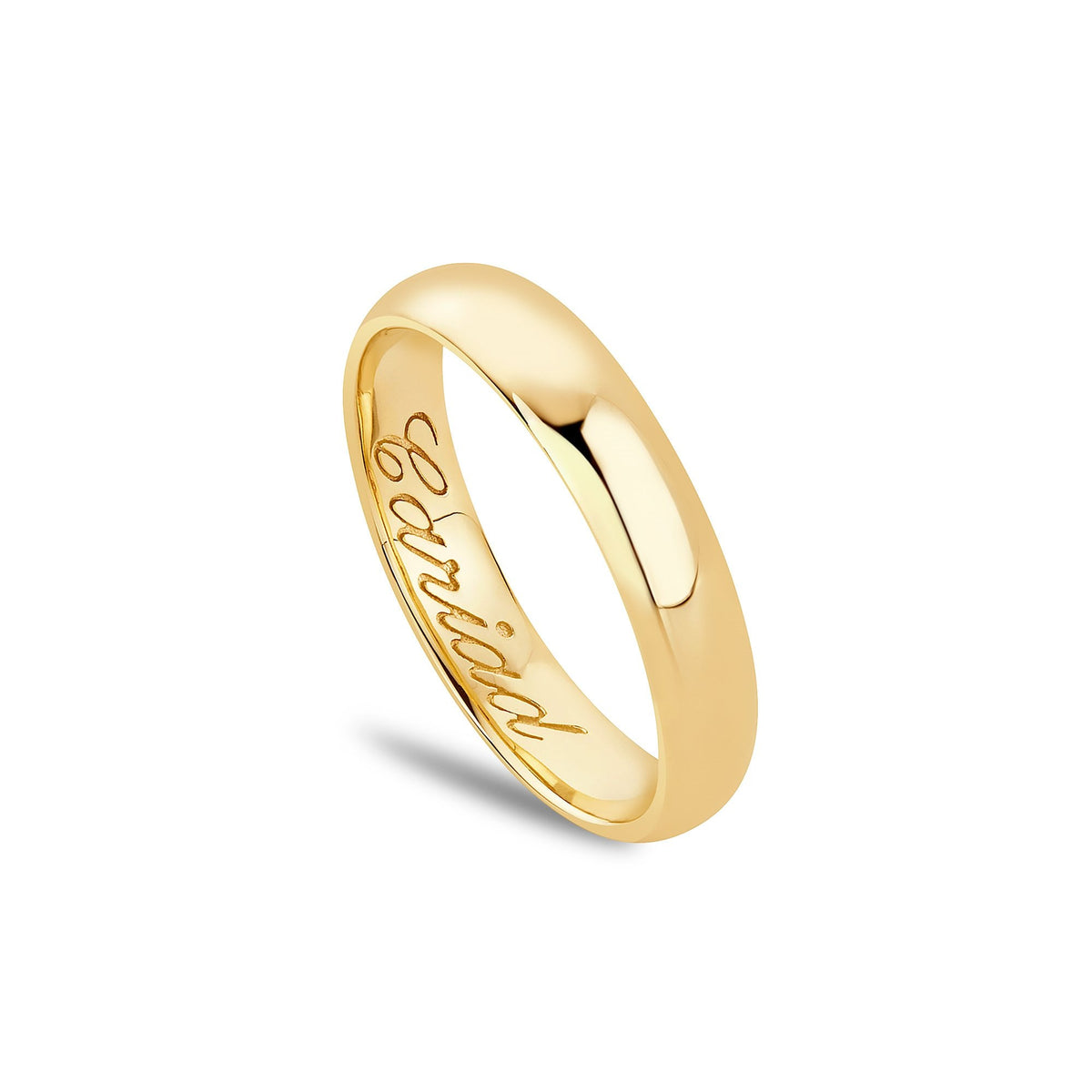 9ct Yellow Gold Ladies Cariad Wedding Ring Windsor WED4DY