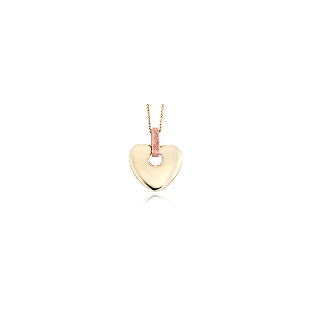 9ct Gold Ladies Cariad Diamond Heart Pendant CAHP