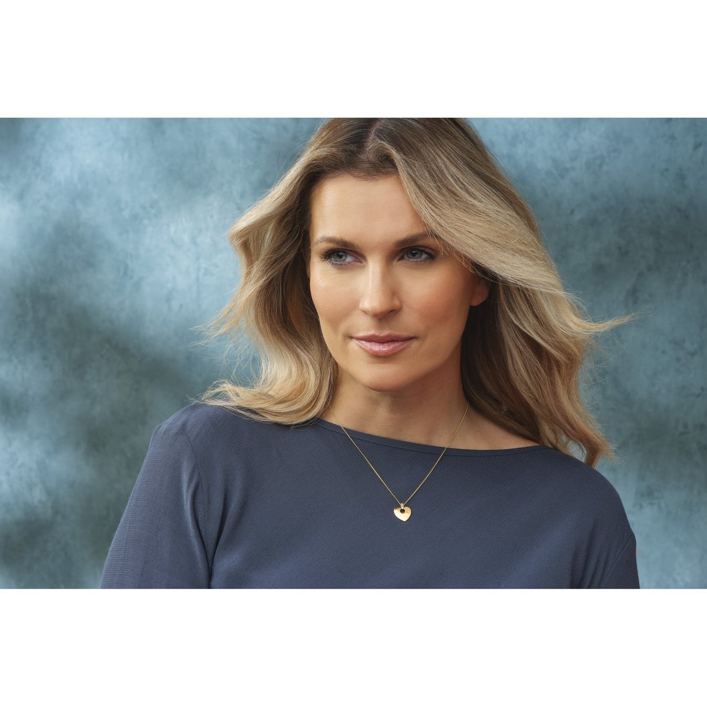 9ct Gold Ladies Cariad Diamond Heart Pendant CAHP