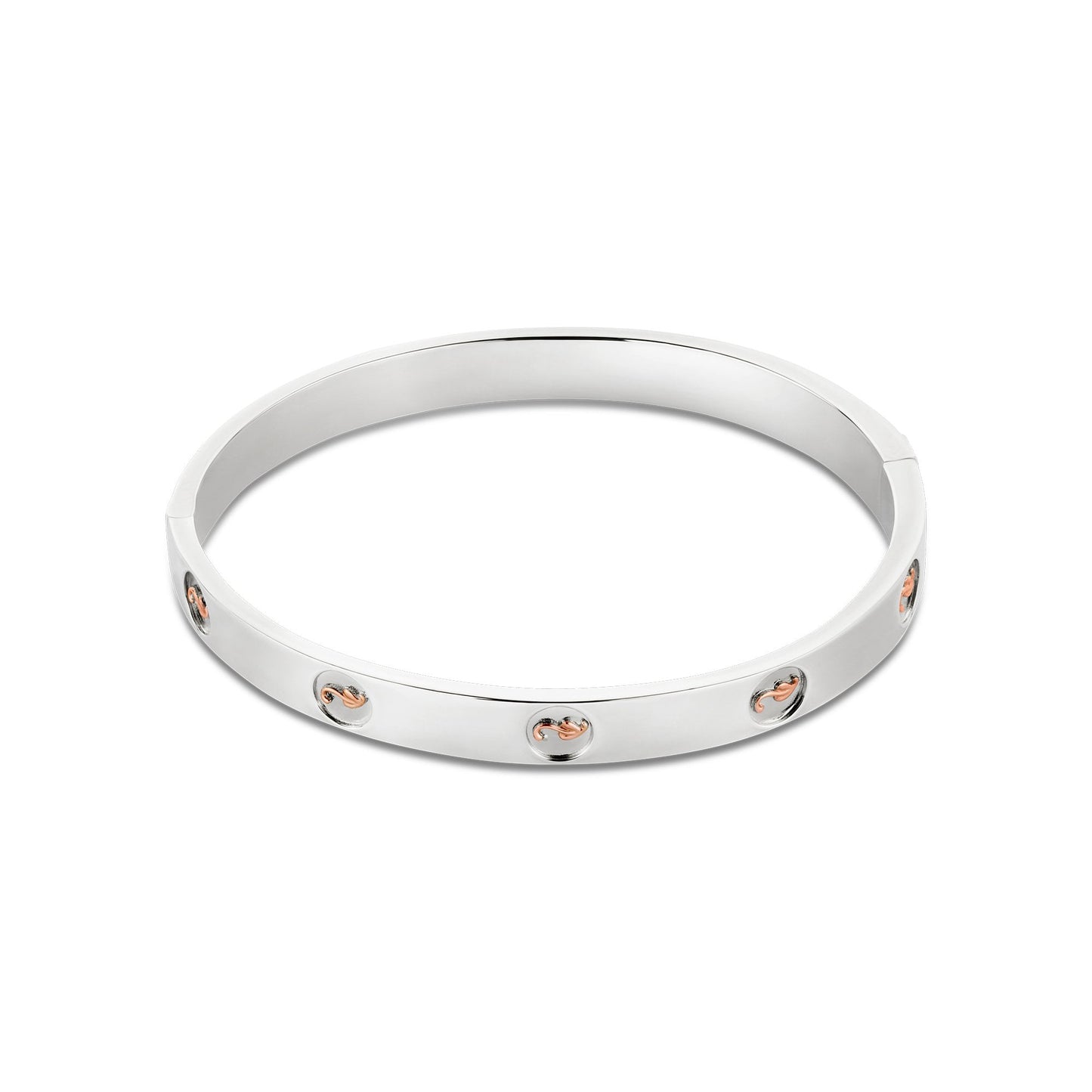 Ladies Silver and Gold Tree of Life Insignia Bangle 3STOLMNBG1