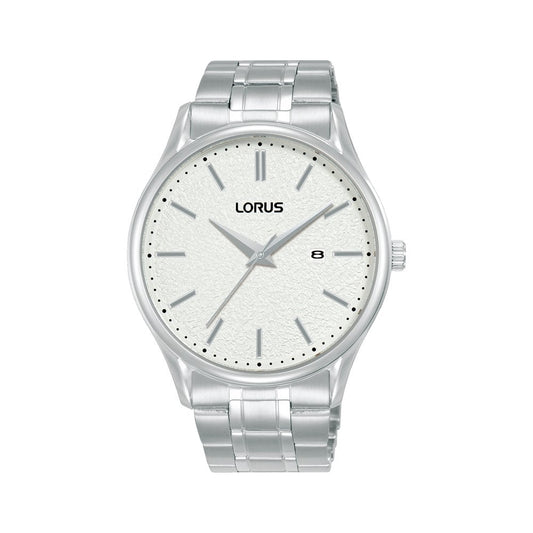 Gents Steel Everyday Battery Watch on Bracelet, Date RH931QX9