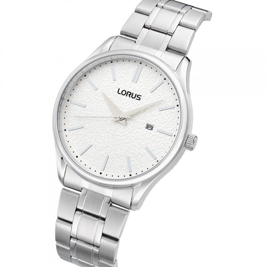 Gents Steel Everyday Battery Watch on Bracelet, Date RH931QX9
