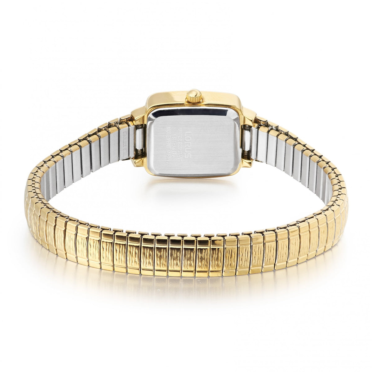 Ladies Gold Tone Square Watch on Expanding Bracelet RG314AX9