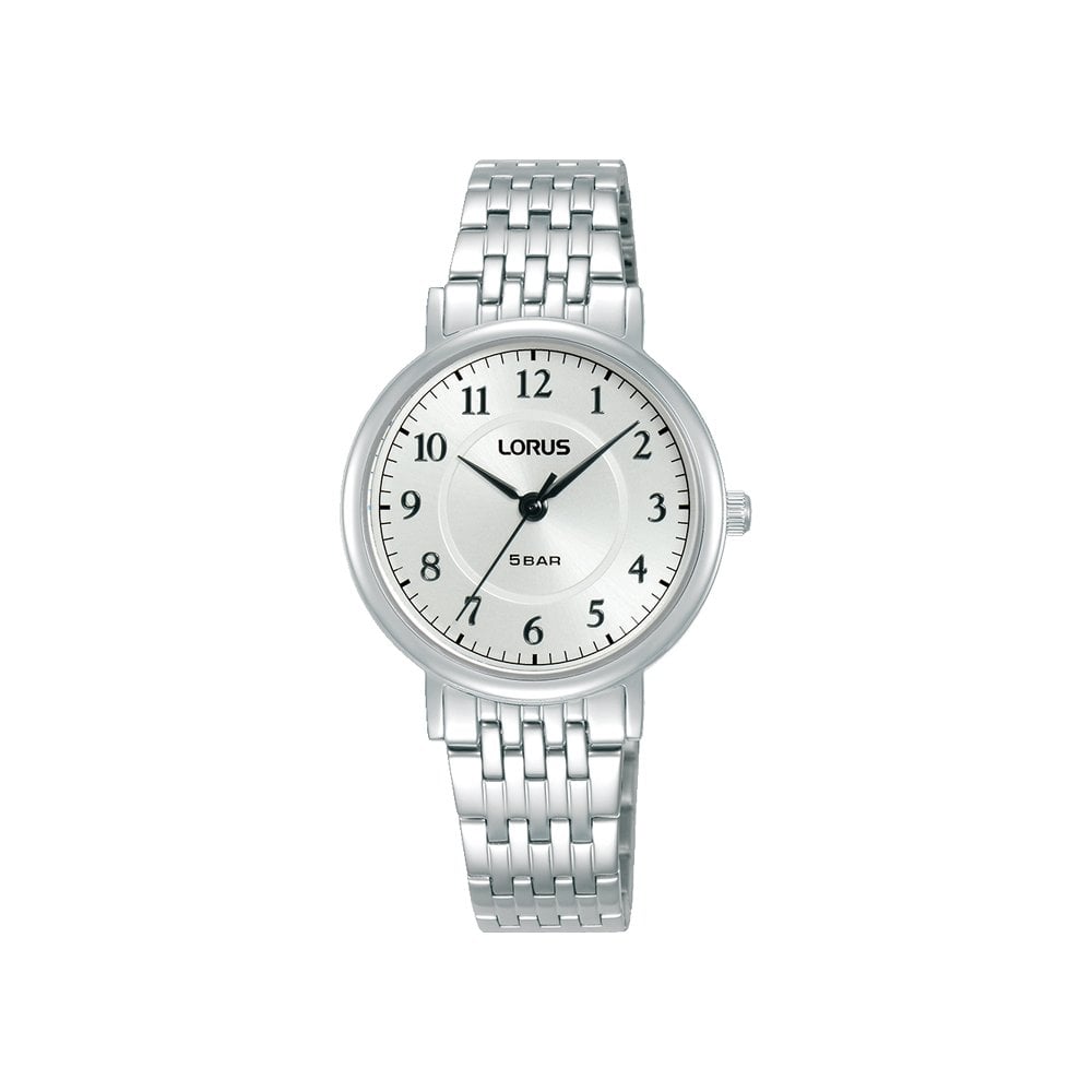 Ladies Steel Battery Watch on Bracelet, Clear Face RG221XX9