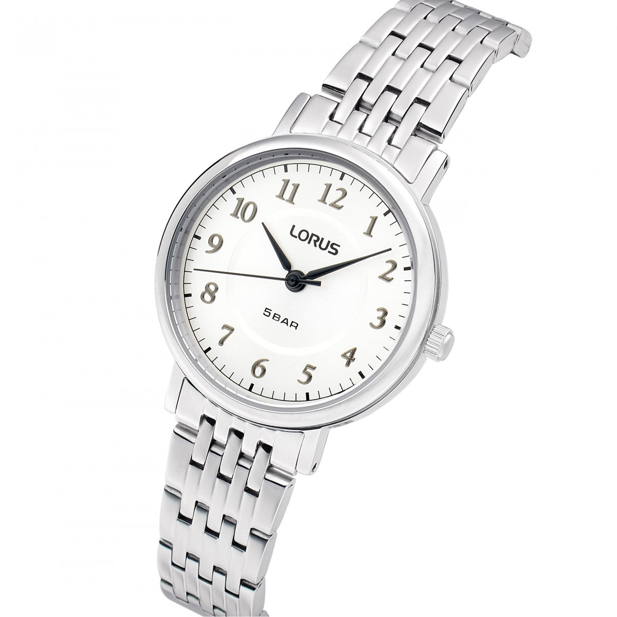 Ladies Steel Battery Watch on Bracelet, Clear Face RG221XX9