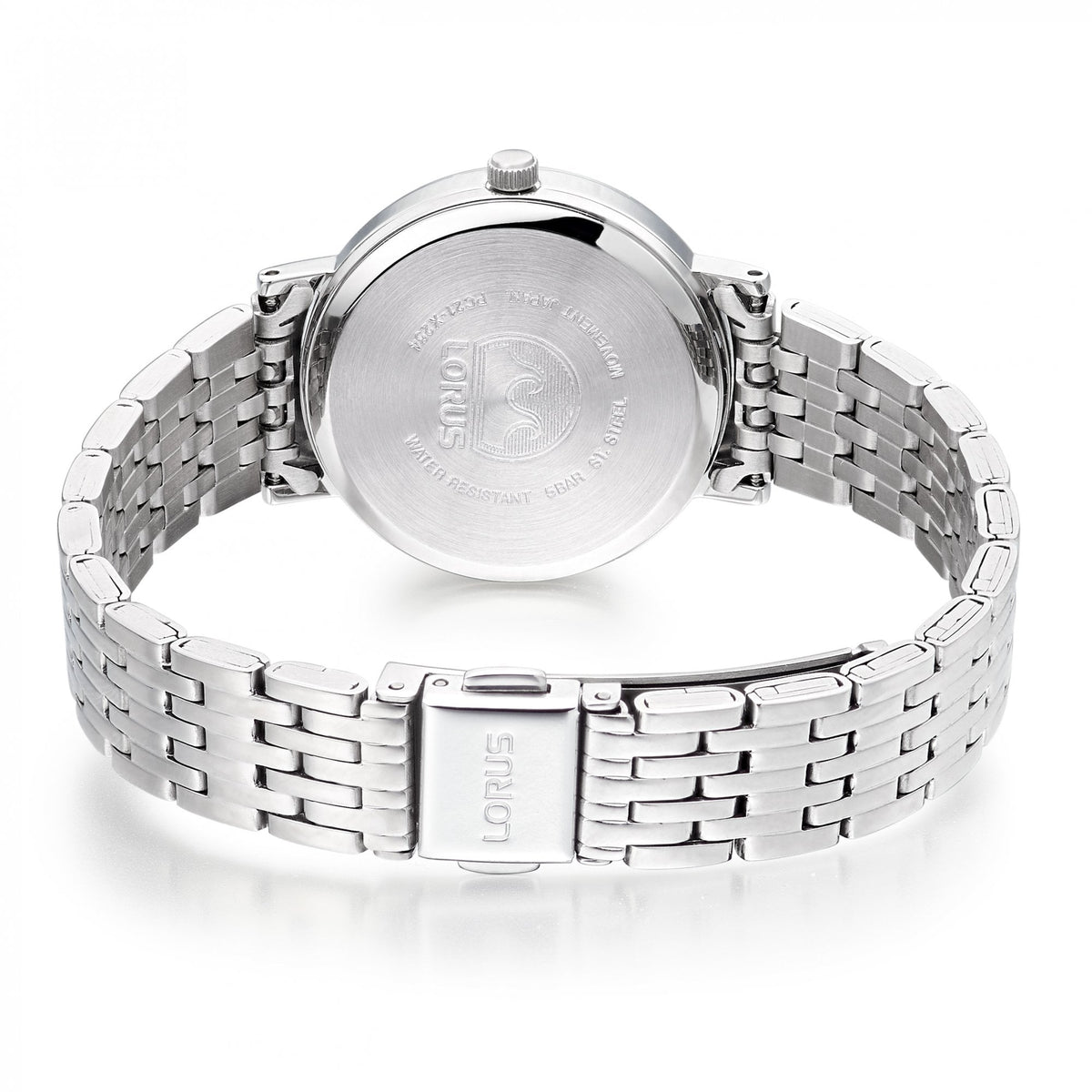 Ladies Steel Battery Watch on Bracelet, Clear Face RG221XX9