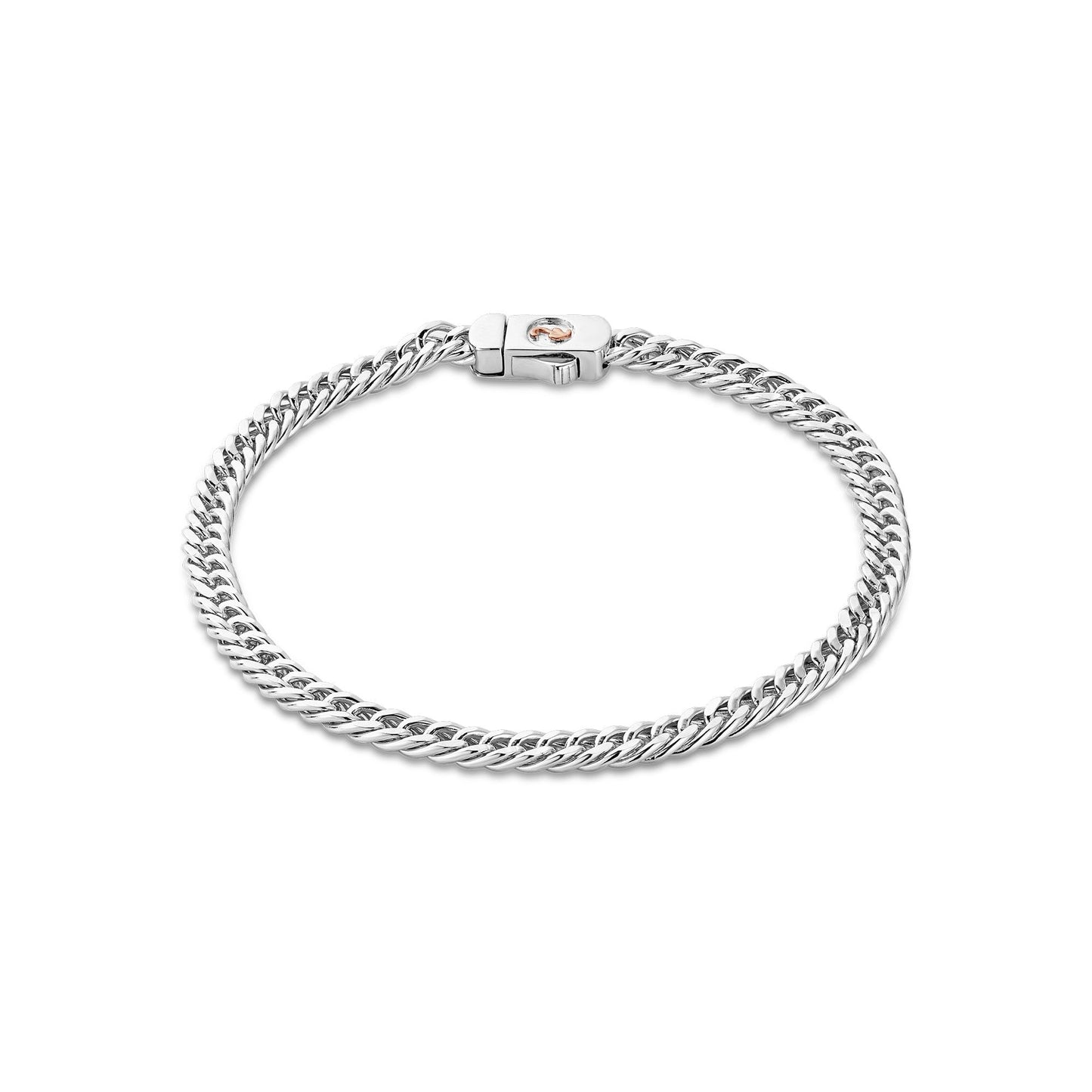 Silver & Gold Tree Of Life Insignia Curb Bracelet 3SCHN0733