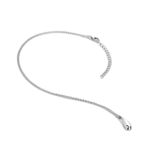 Ladies Sterling Silver Tide Diamond Pendant DP997