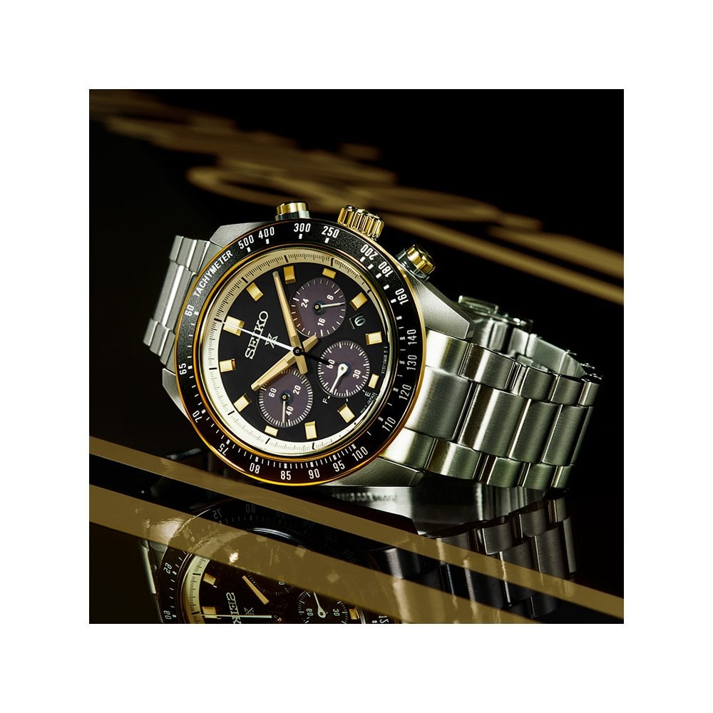 Prospex Solar Steel Speedtimer Watch 'Circuit Race' SSC941P1