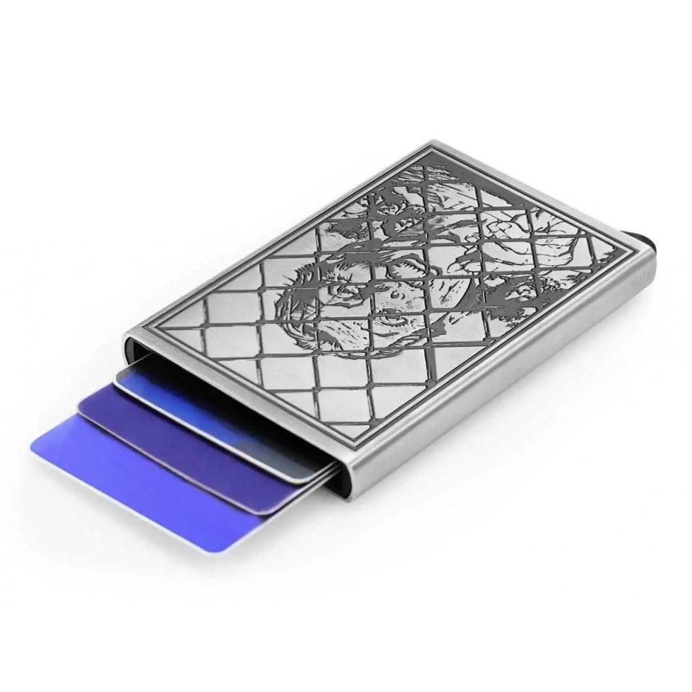 Joker Credit Card Holder in Pewter 0160017