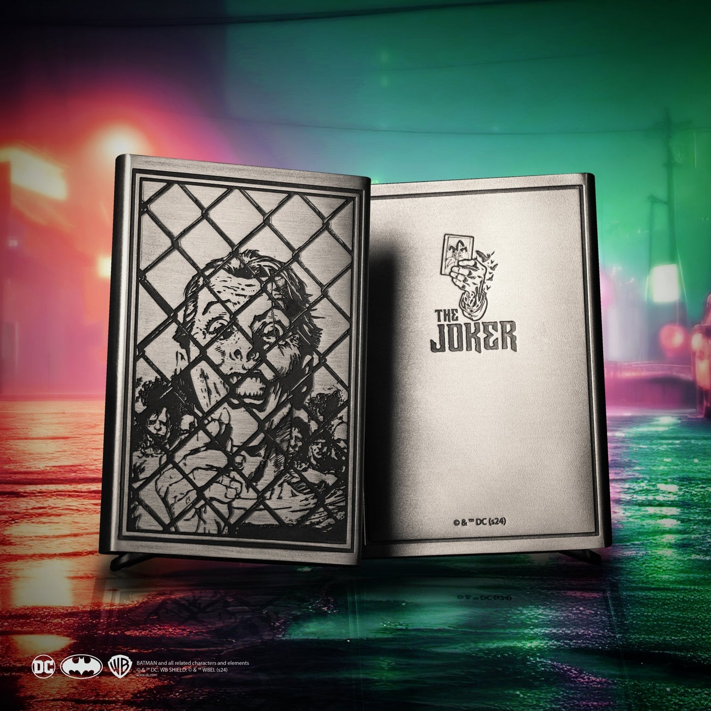 Joker Credit Card Holder in Pewter 0160017