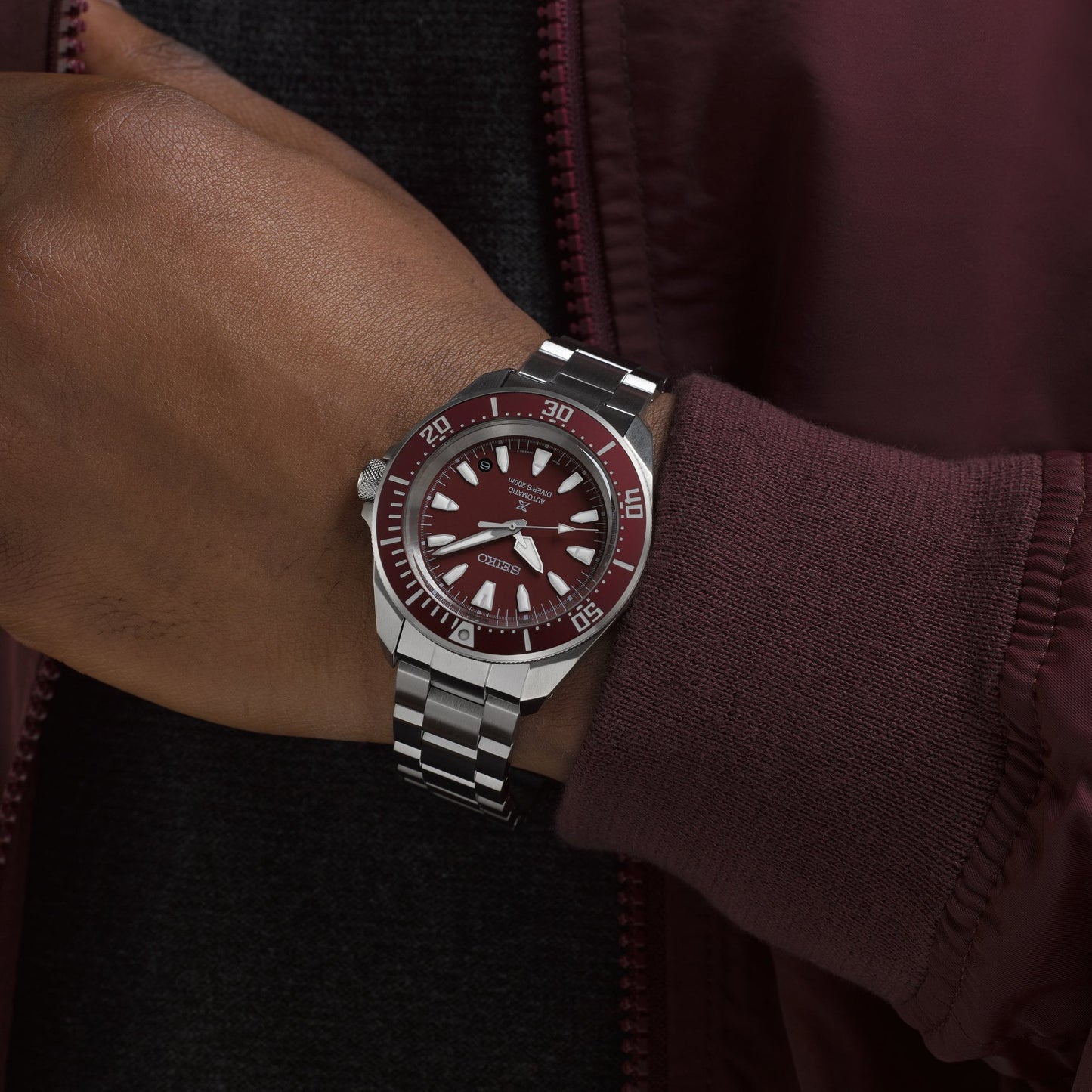 Prospex Steel Automatic Divers Watch Red Shog-urai SRPL11K1