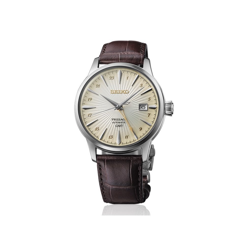 Presage Steel Automatic GMT Watch Acacia Cocktail Time SSK041J1