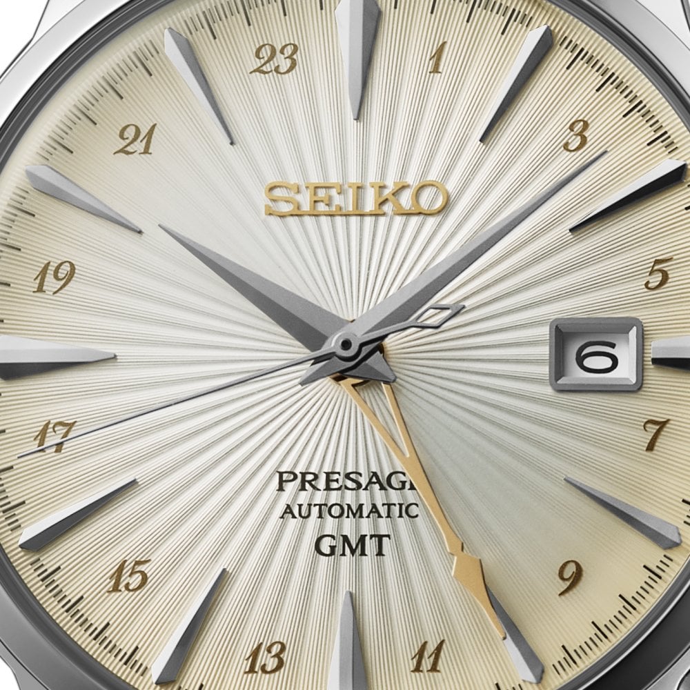 Presage Steel Automatic GMT Watch Acacia Cocktail Time SSK041J1