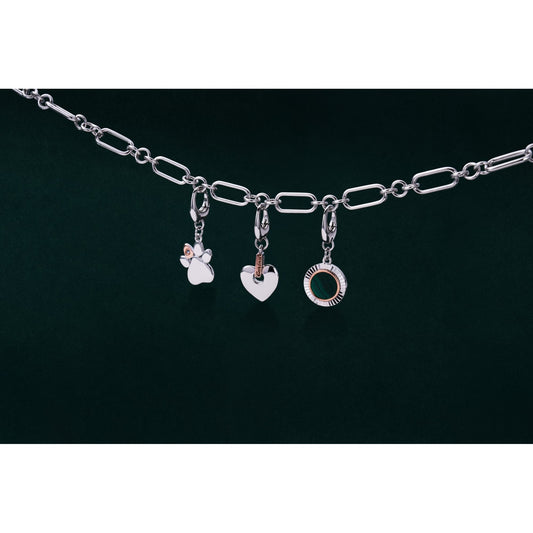 Sterling Silver & Welsh Gold Tree Of Life Cariad Charm 3SCAR0776