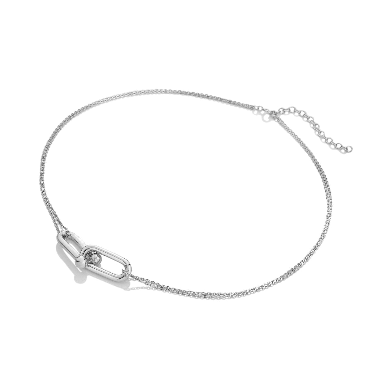 Sterling Silver Ladies Icon Diamond Necklace DN209