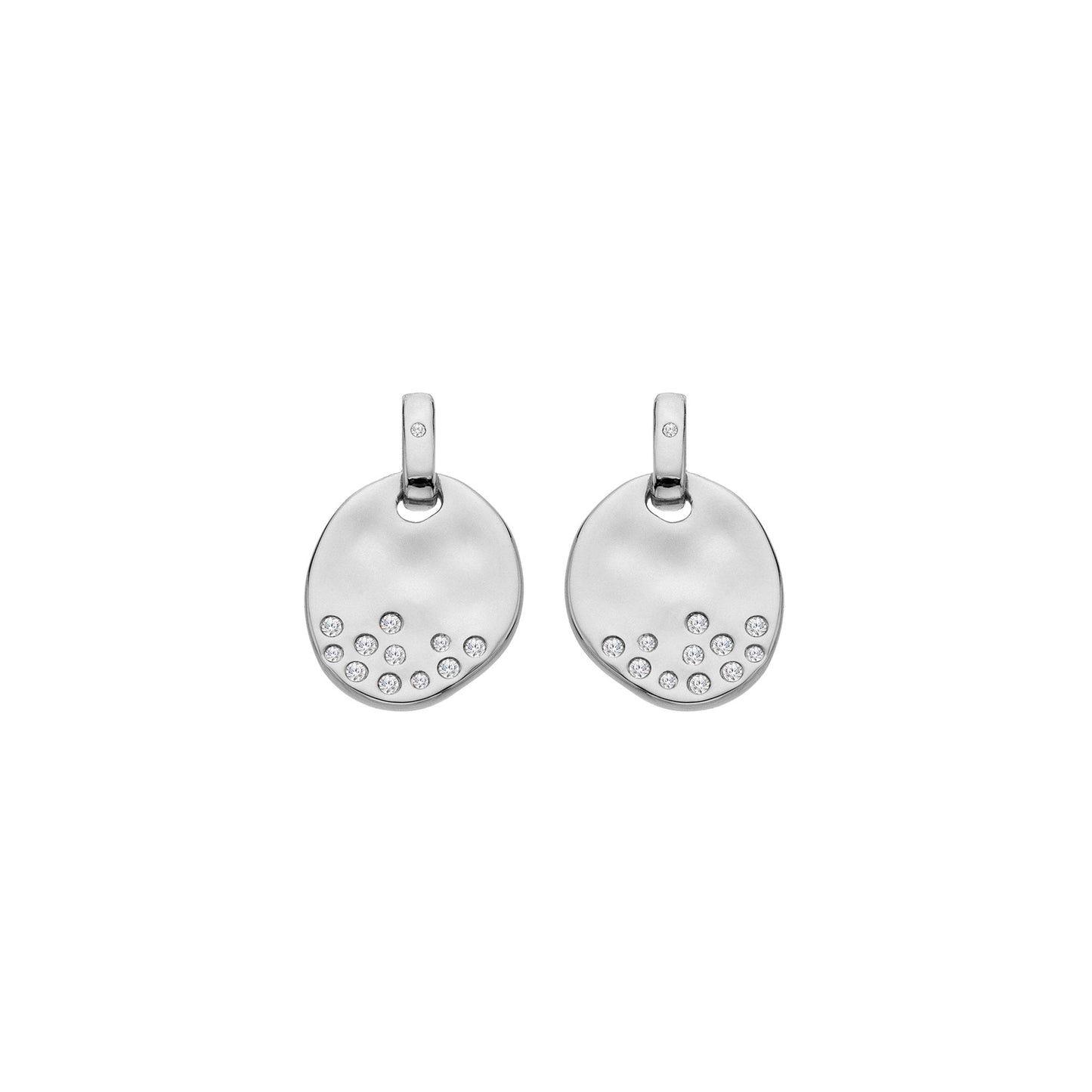 Sterling Silver Ladies Diamond Illuminate Stud Earrings DE826