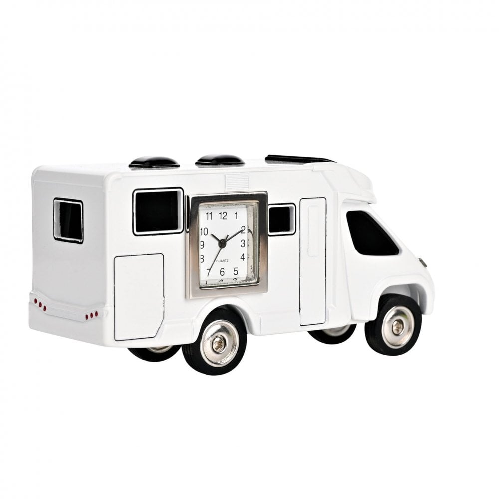 Miniature Novelty Quartz Battery Mantel Clock - Camper Van 9881