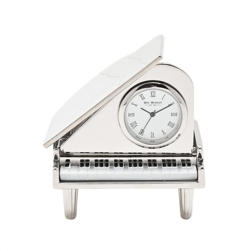 Novelty Miniature Battery Grand Piano Mantel Clock 9884