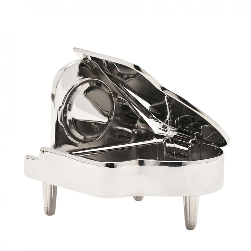 Novelty Miniature Battery Grand Piano Mantel Clock 9884
