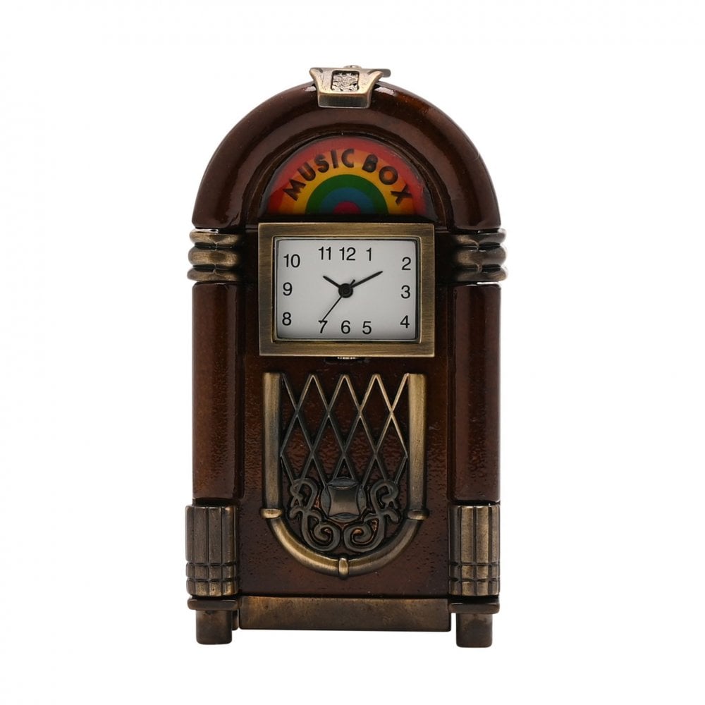 Novelty Quartz Battery Miniature Juke Box Clock 9730