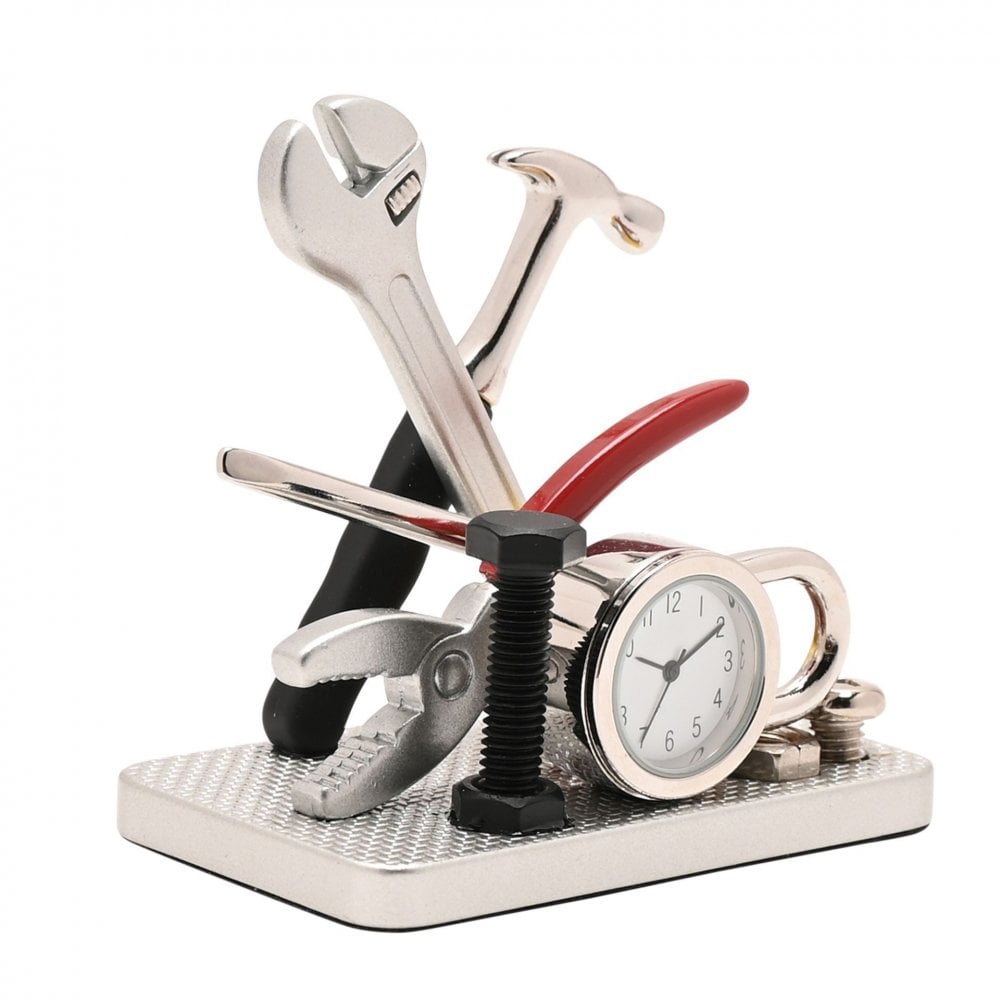 Novelty Tools Set Miniature Quartz Mantel Clock 9728