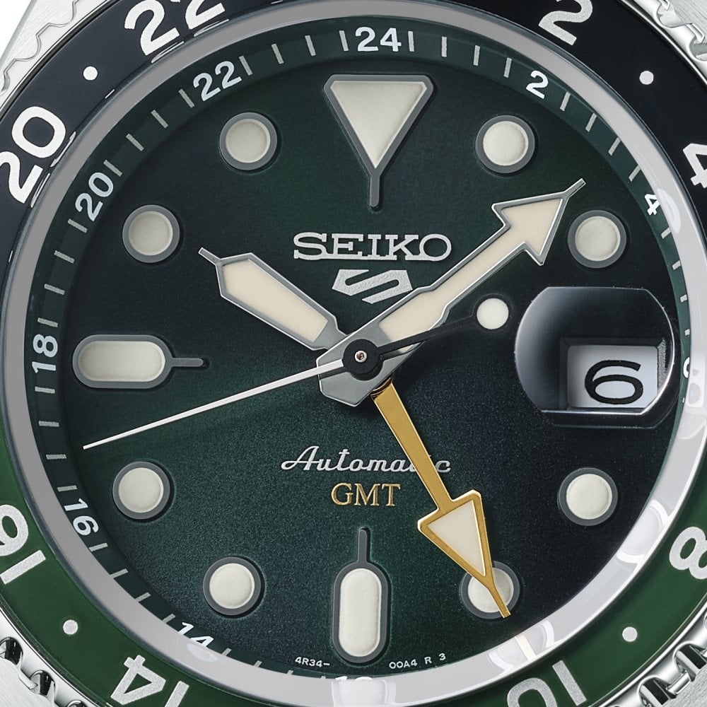 5 Sports GMT Automatic Watch Bi-Colour Green SSK035K1