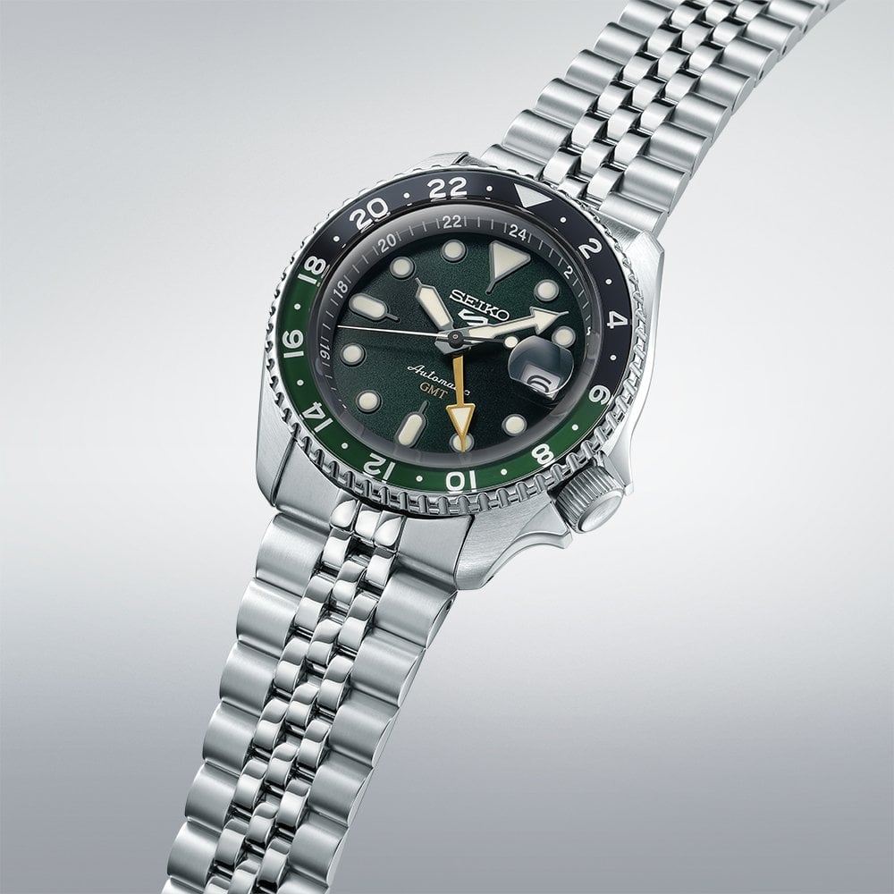 5 Sports GMT Automatic Watch Bi-Colour Green SSK035K1
