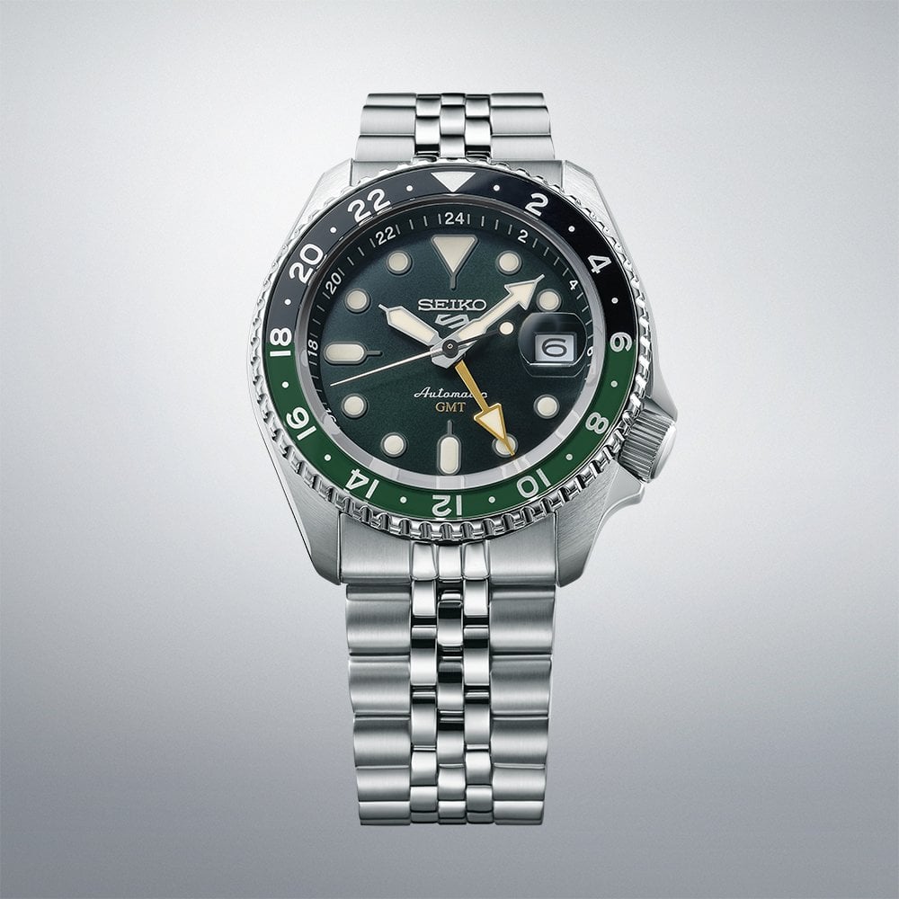 5 Sports GMT Automatic Watch Bi-Colour Green SSK035K1
