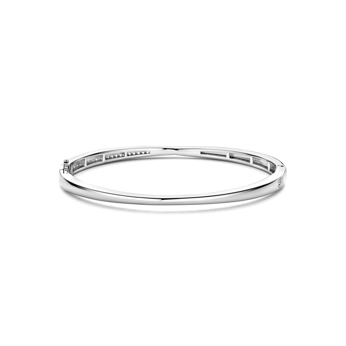 Sterling Silver Cubic Zirconia Bangle 23045ZI