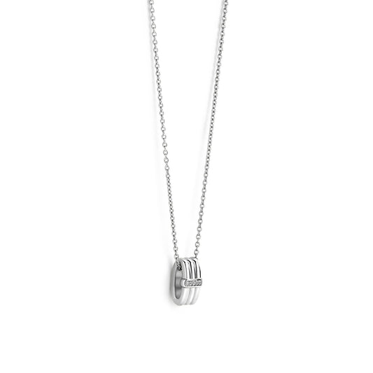 Ladies Sterling Silver Cubic Zirconia Pendant 34057ZI/42