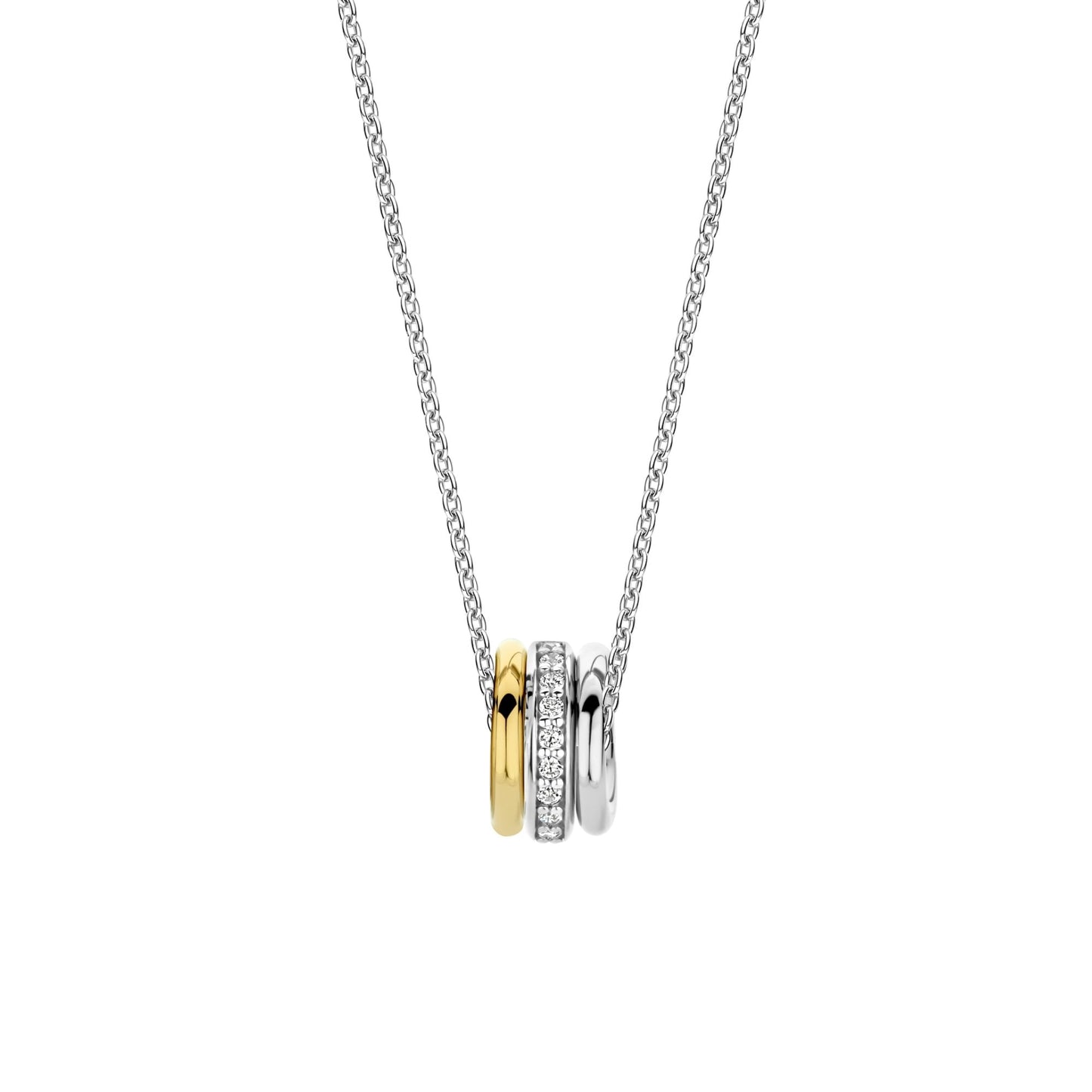 Sterling Silver Ladies  Cubic Zirconia Pendant 34058ZY/42