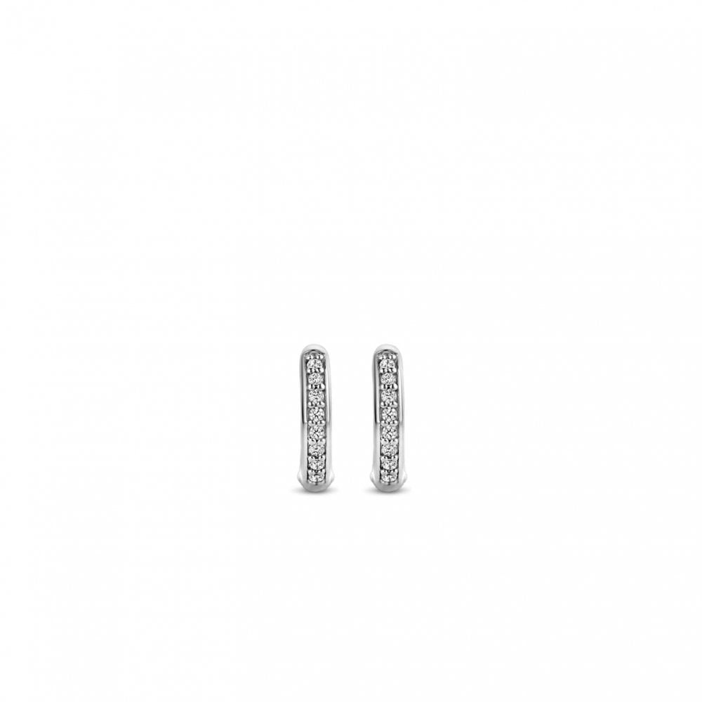 Ladies Sterling Silver Cubic Zirconia Hoops 7811ZI