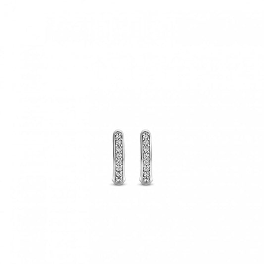 Ladies Sterling Silver Cubic Zirconia Hoops 7811ZI